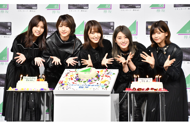 欅坂46菅井友香&守屋茜、バースデーケーキのサプライズに歓喜「より大人に」 画像