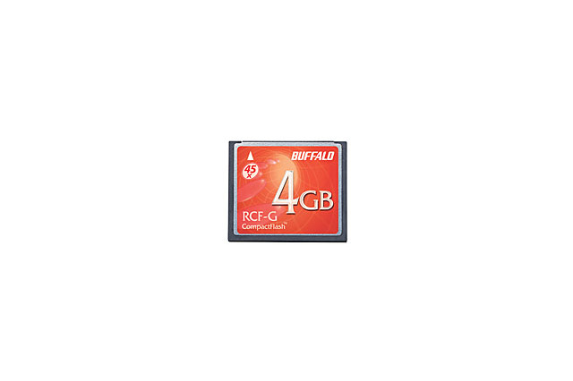バッファロー、4G/2Gバイトの45倍速コンパクトフラッシュを発売 画像