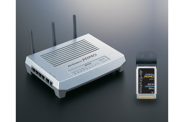 バッファロー、最大108Mbpsの無線LAN製品「AirStation MIMO」を発売 画像