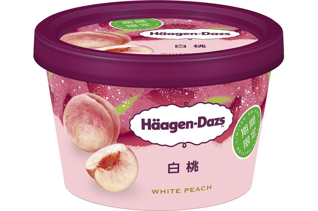 ハーゲンダッツ、ミニカップ「白桃」期間限定発売 画像