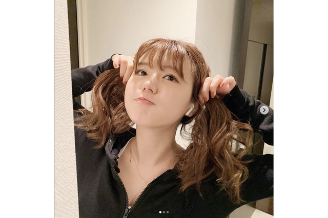 井口綾子、カメラ向けられツインテール!とっさの行動に「可愛い」の声殺到 画像