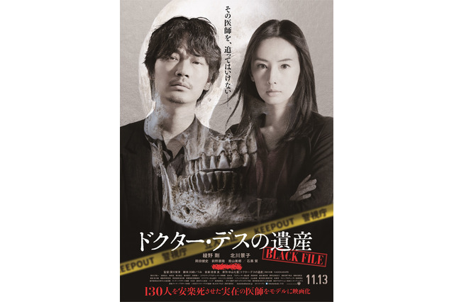 綾野剛と北川景子が共演する映画『ドクター・デスの遺産』ポスター公開 画像