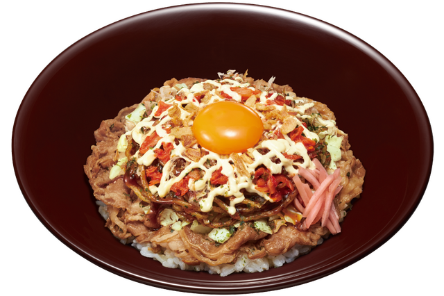 すき家、ボリューム満点「お好み牛玉丼 広島 Mix」新発売 画像