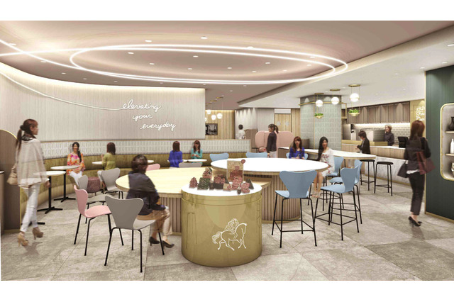 国内初の「GODIVA cafe」東京駅グランルーフ フロント内にグランドオープン 画像