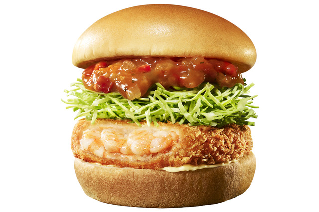 “海老で海老を食べる”リッチな味わい!モスバーガー「海老カツ オマールソース」 画像