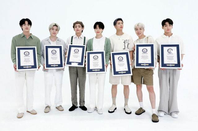 BTS、23の記録達成でギネスワールドレコード殿堂入り! 画像