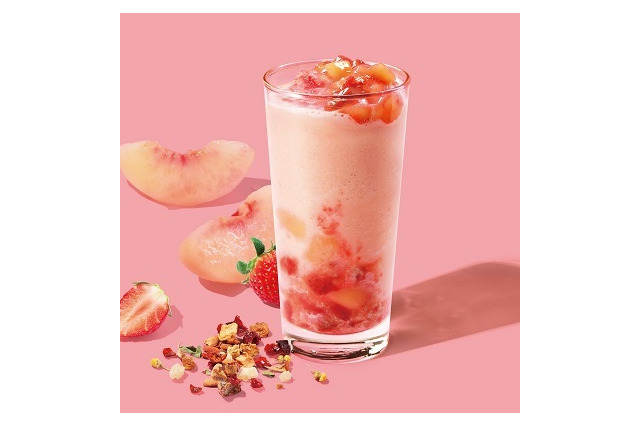 スタバ、限定店舗で白桃＆ストロベリーの甘さとさくらの香りを楽しむティービバレッジ 画像