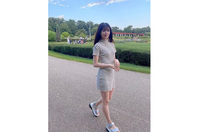 NMB48・貞野遥香、美ボディ際立つワンピ姿披露「お散歩デートしてくれるひとー」 画像