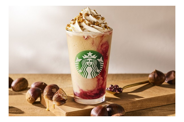 マロンの甘みとフルーティーなカシスのハーモニー！スタバから「マローネ カシス フラペチーノ」 画像