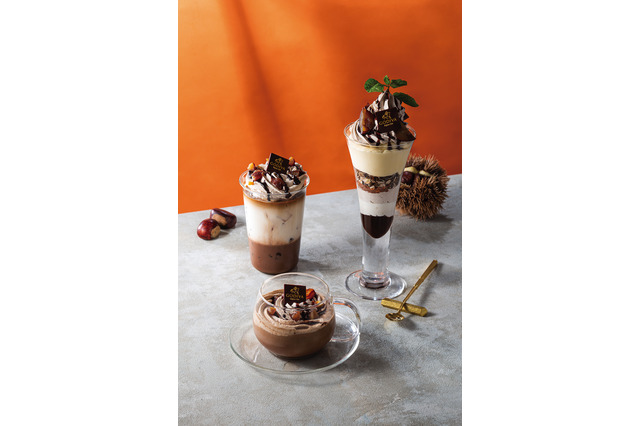 ゴディバカフェ、“マロン”を使った秋限定の新作ドリンク＆スイーツ発売 画像