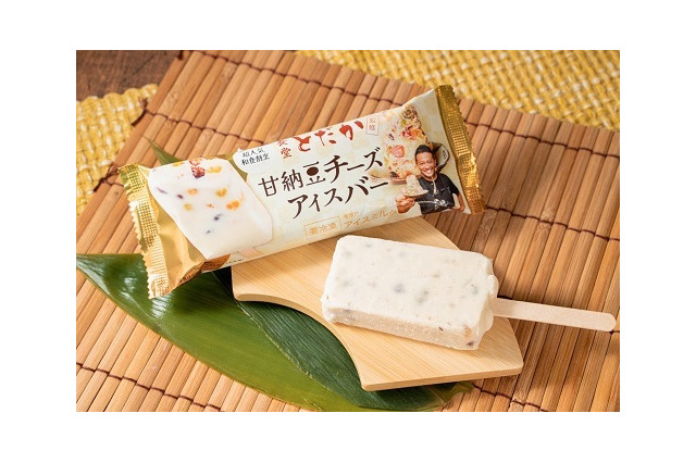ファミリーマート、人気和食割烹「食堂とだか」監修の「甘納豆チーズアイスバー」発売 画像