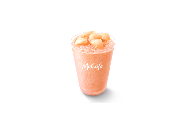 マックカフェが3種の桃ドリンク＆スイーツを期間限定発売 画像