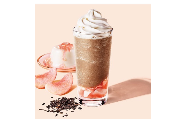 スタバのティー＆カフェに「ピーチパンナコッタ&アールグレイティーフラペチーノ」新登場 画像