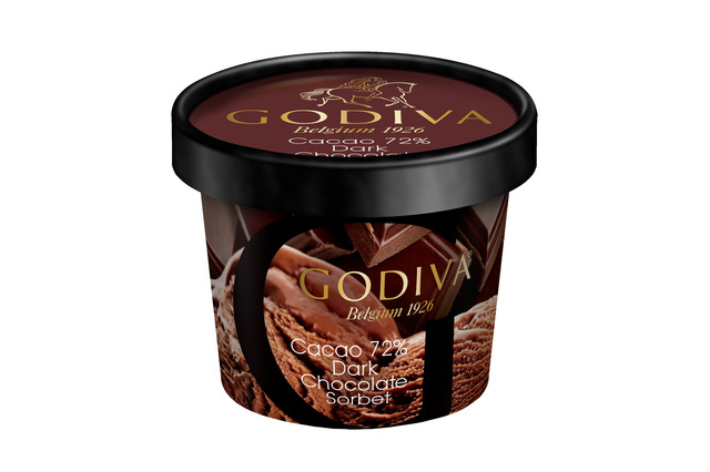 ゴディバ「カップアイス」に季節限定「カカオ72％ ダークチョコレートソルベ」など3種が新登場！ 画像