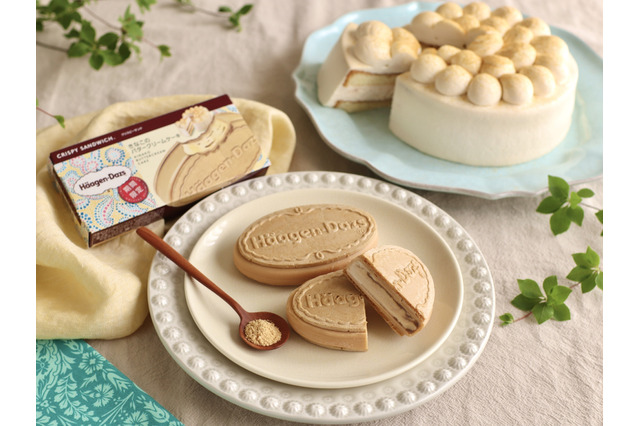 ハーゲンダッツが新作クリスピーサンド「きなこのバタークリーム」を期間限定発売 画像