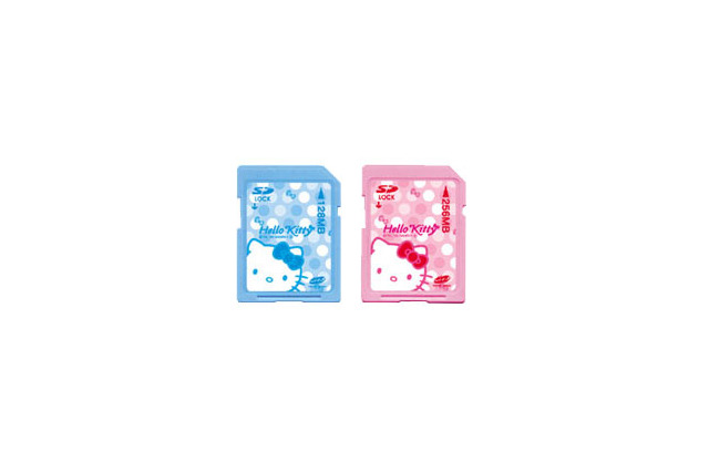 NHJ、ハローキティデザインのSDメモリーカード 画像