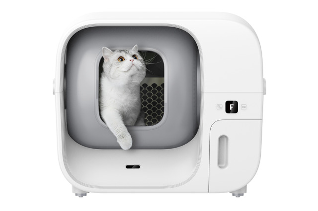 猫の排泄物を自動処理!体調管理もできる「全自動スマート猫トイレ」が特別価格に 画像