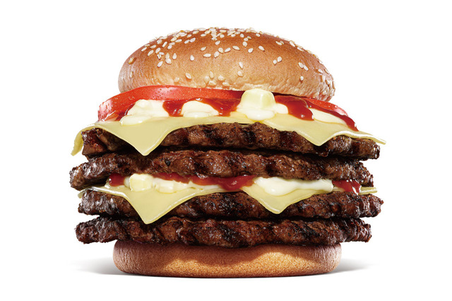 バーガーキング、年末年始限定の特大チーズバーガー「23/24 T.O.P.」新発売 画像