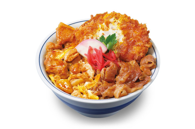 かつや、新メニュー「トリプルカツ丼」期間限定発売 画像