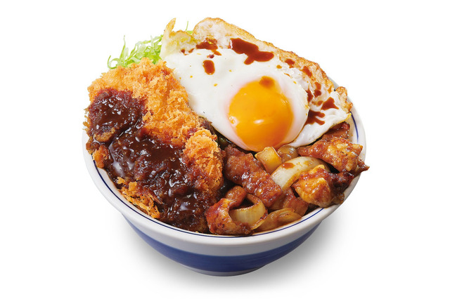 ご飯がすすむ一品！かつや「ホル玉とロースカツの合い盛り」新発売 画像