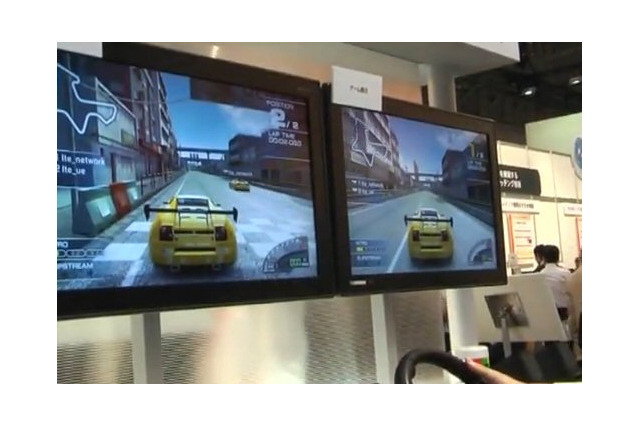 【CEATEC JAPAN 2009 Vol.23:動画】KDDI、ネット対戦ゲームでLTEをデモ! 画像