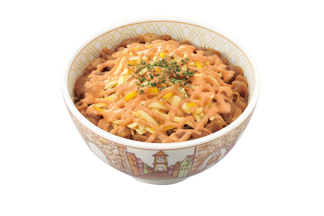 すき家、今年も“春色”な「明太マヨチーズ牛丼」期間限定販売 画像
