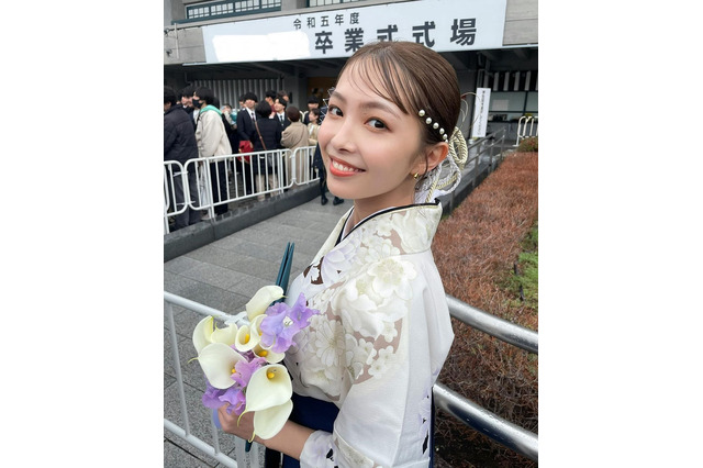 寺本莉緒、白の袴で大学卒業!インスタ報告に祝福の声 画像