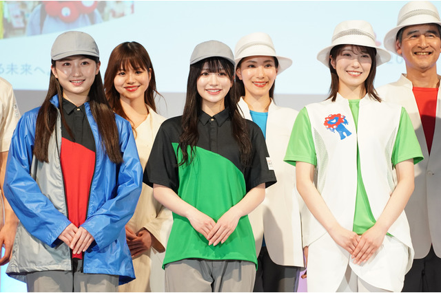 NMB48小嶋花梨・塩月希依音・坂田心咲がランウェイで大阪・関西万博公式ユニフォームをお披露目! 画像