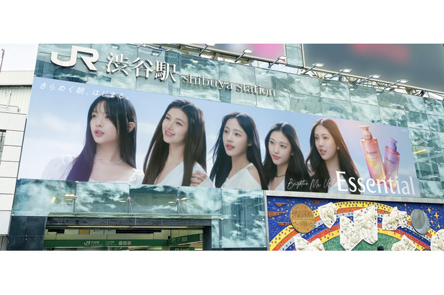 NewJeansの巨大広告がJR渋谷・新宿駅をジャック 画像