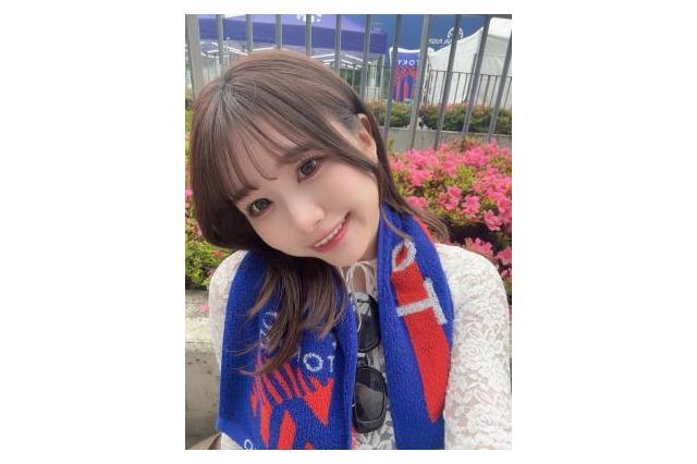スパガ鎌田彩樺、サッカーFC東京VS横浜F・マリノス戦を報告 「1人参戦も慣れてきた」 画像