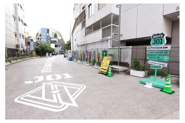 渋谷MIYASHITA PARKにJO1のアートオブジェ出現！メンバーもサプライズ訪問 画像