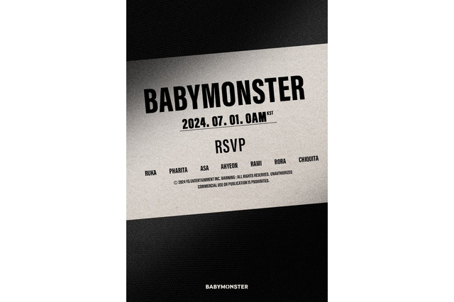 BABYMONSTER、7月1日に新プロジェクト発表へ 画像