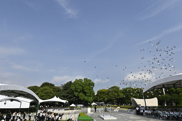 広島平和記念式典でのNHKのカメラワークが話題 画像