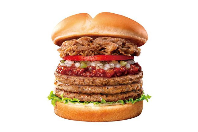 ロッテリア10月の“肉の日”は期間限定「ごろごろボロネーゼバーガー」のキングサイズ！ 画像