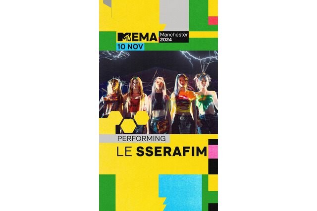 LE SSERAFIM、イギリス・マンチェスターでステージ披露! 欧州最大の音楽授賞式「MTV EMA」出演 画像