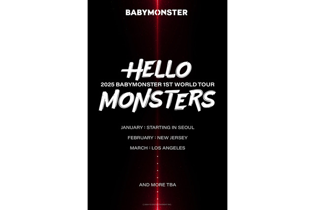 BABYMONSTER、初のワールドツアーを発表! 北米公演も決定でグローバル活動を本格化 画像