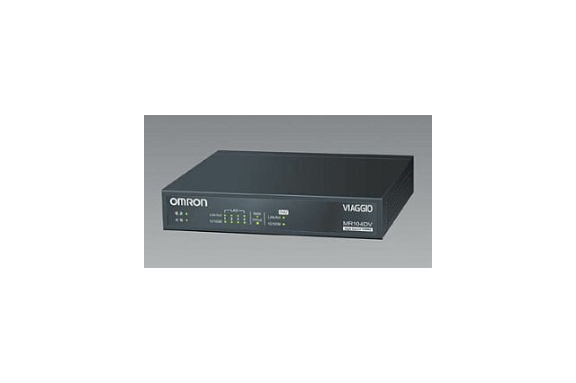 オムロン、スループット92M・VPN対応の高性能ルータ「MR104DV」を発表 画像