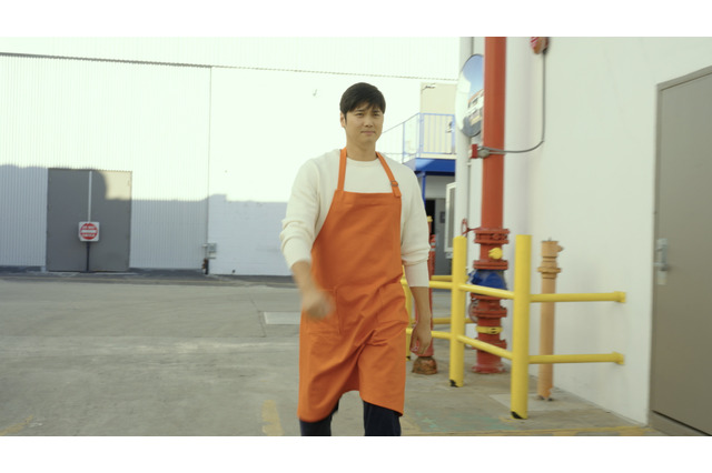 大谷翔平、オレンジエプロン姿を初披露！ 次シーズンに向けて意識していることは… 画像