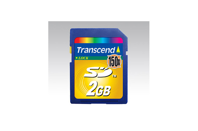 トランセンド、150倍速SDメモリーカードの2Gバイトモデル 画像
