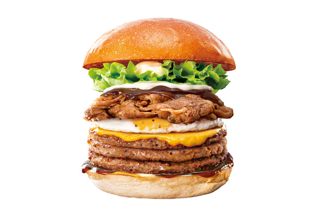 ロッテリア、“肉の日”に『たまてりバーガー』『絶品チーズバーガー』のキングサイズが登場！ 画像