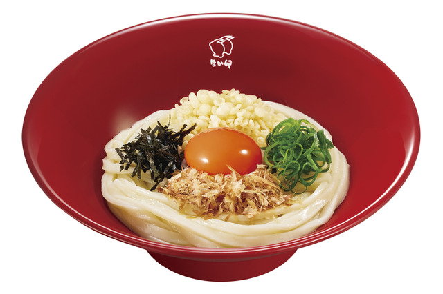 なか卯、4種のトッピングが特徴の朝食「たまかけうどん」が290円で新登場！ 画像