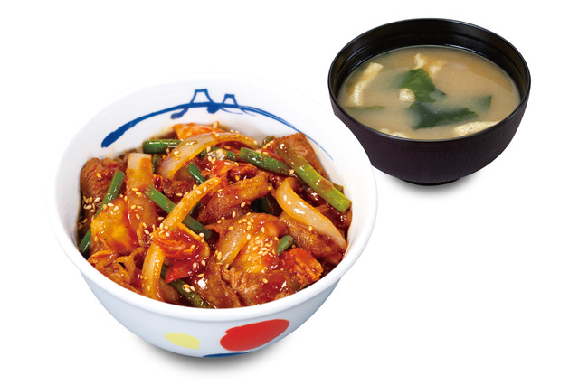 松屋、特製の旨辛ビビンダレが特徴の『牛焼肉ピリ辛炒め』定食・丼2種類で新登場! 画像