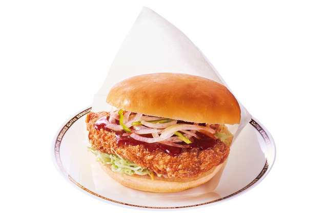 コメダ珈琲店、16日より生姜醤油ソースの「鶏タツタバーガー」が復活 画像