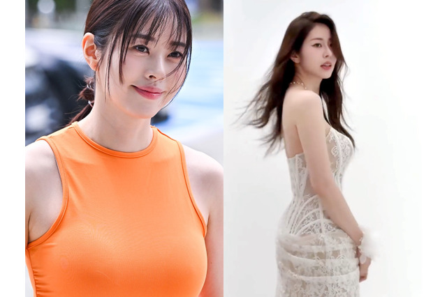 すけすけすぎて体型丸わかり…純白“シースルー”ドレスで輝く韓国の美人弁護士タレント、結婚間近の撮影【画像】 画像