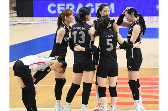 もはや日本を気にする余裕はない…低迷著しい韓国女子バレー、VNLの目標は「残留」「最低2勝」 画像