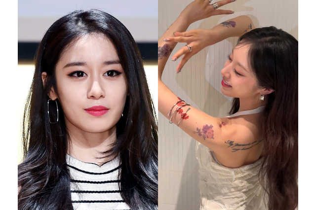 肩から腕にかけてタトゥーがびっしり!?離婚から半年…“バツイチ”K-POPアイドルに驚きの声【PHOTO】 画像