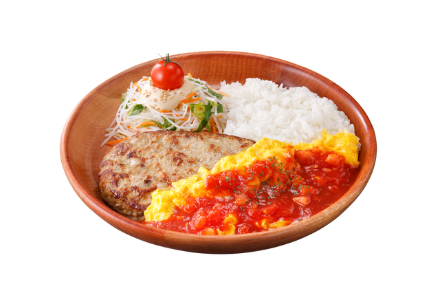 角切りトマトがゴロゴロ！びっくりドンキー、16日より「トマト弾けるハンバーグ」フェア開催 画像