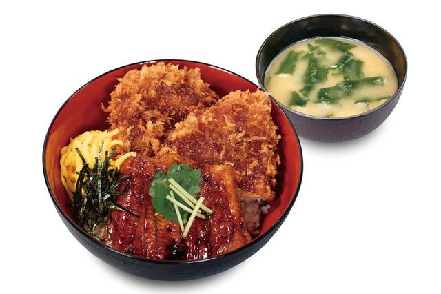 “ふっくらうなぎ”と“サクサクかつ”が両方楽しめる！「うなかつ丼」が16日販売 画像
