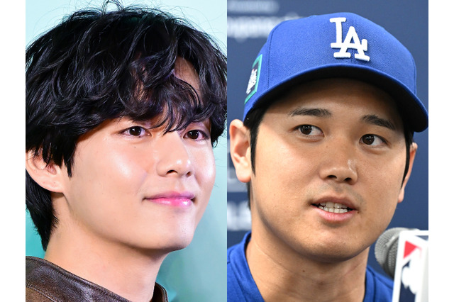 大谷翔平と“最高同士”の出会い、ドジャースは“7”得点大勝 世界のARMYと現地MLBファンを魅了したBTS・V 画像