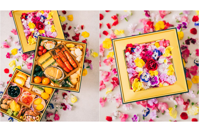 蓋をあけると満開の“食べられる花”！「春迎えの花おせち2026」予約販売開始 画像
